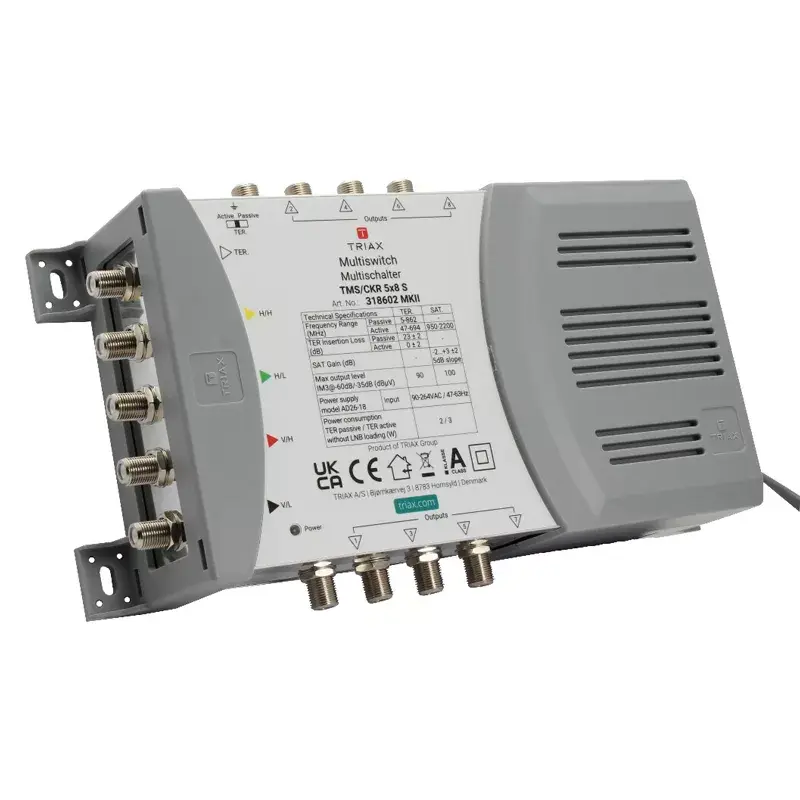 Satelīta multisvičs Triax 318602, 5 ieejas, 8 izejas