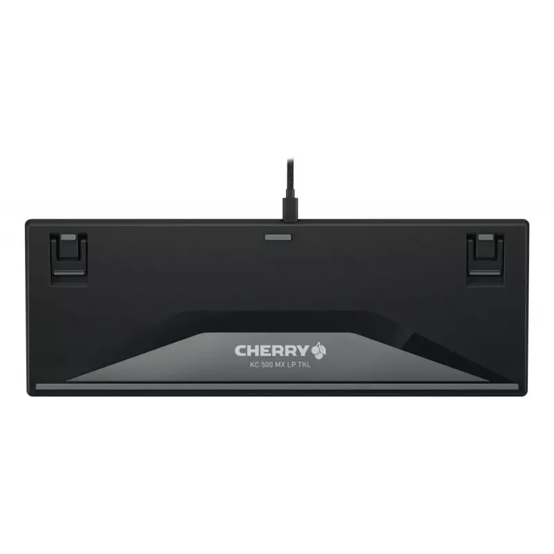 Cherry KC 500 MX LP TKL tastatūra, Tenkeyless, USB, QWERTZ, vācu, 88 taustiņi, pelēka/melna