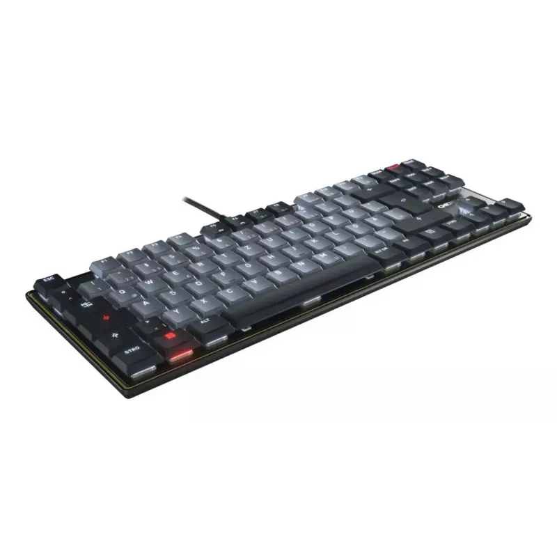 Cherry KC 500 MX LP TKL tastatūra, Tenkeyless, USB, QWERTZ, vācu, 88 taustiņi, pelēka/melna