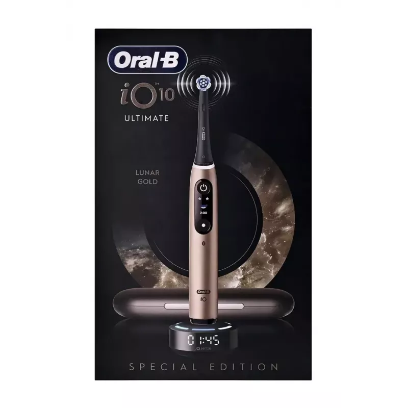 Oral-B iO Series 10 17398125 elektriskā zobu birste Pieaugušajiem Oscillating zobu birste Melna