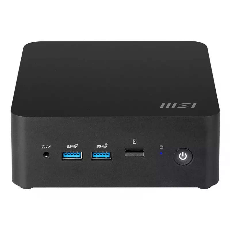 MSI Cubi NUC AI 1UMG-022AT Intel Core Ultra 7 155H 16 GB DDR5-SDRAM 1 TB SSD Windows 11 Pro Mini PC Melns
