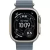 Viedpulkstenis Apple Watch Ultra 3 GPS + Cellular 49 mm dabīgā titāna korpuss ar Anchor Blue Ocean siksnu