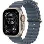 Viedpulkstenis Apple Watch Ultra 3 GPS + Cellular 49 mm dabīgā titāna korpuss ar Anchor Blue Ocean siksnu