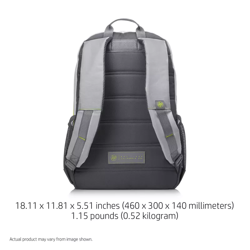 Mugursoma HP 39.62 cm (15.6 collas) Active Backpack pelēka/neona dzeltena