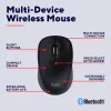 Trust Yvi+ pele universāla, piemērota abām rokām, RF bezvadu + Bluetooth, optiska, 1600 DPI