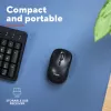 Trust Yvi+ pele universāla, piemērota abām rokām, RF bezvadu + Bluetooth, optiska, 1600 DPI