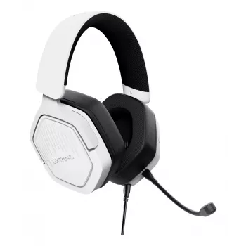 Trust GXT492W Carus austiņas ar vadu, galvas lentes tipa, spēlēm, baltas