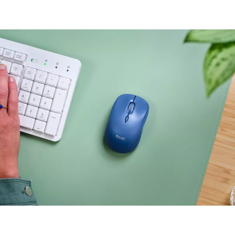 Trust Yvi+ pele Universāla Piemērota abām rokām RF Bezvadu + Bluetooth Optiskā 1600 DPI