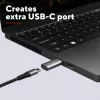 Trust Calyx USB Type-C USB Type-A pelēks savienotājs 1 USB Type-C savienotājs 2 USB Type-A