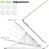 Klēpjdatora statīvs Techly ICA-TBL 134TY Sudraba Alumīnijs Augstums 55-155 mm