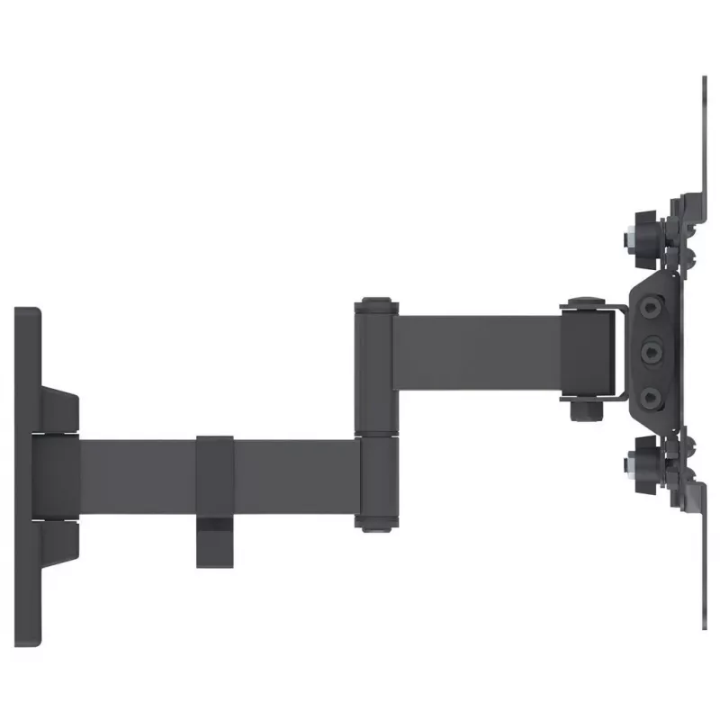 Manhattan sienas stiprinājums televizoriem un monitoriem (pilnas kustības), ekrāniem no 13 collām līdz 42 collām, VESA saderība: visi no 75x75 mm līdz 200x200 mm - pārbaudiet četru montāžas caurumu izmērus ekrāna aizmugurē, lai pārliecinātos, ka tas der, maks. 20 kg, melns, kronšteins