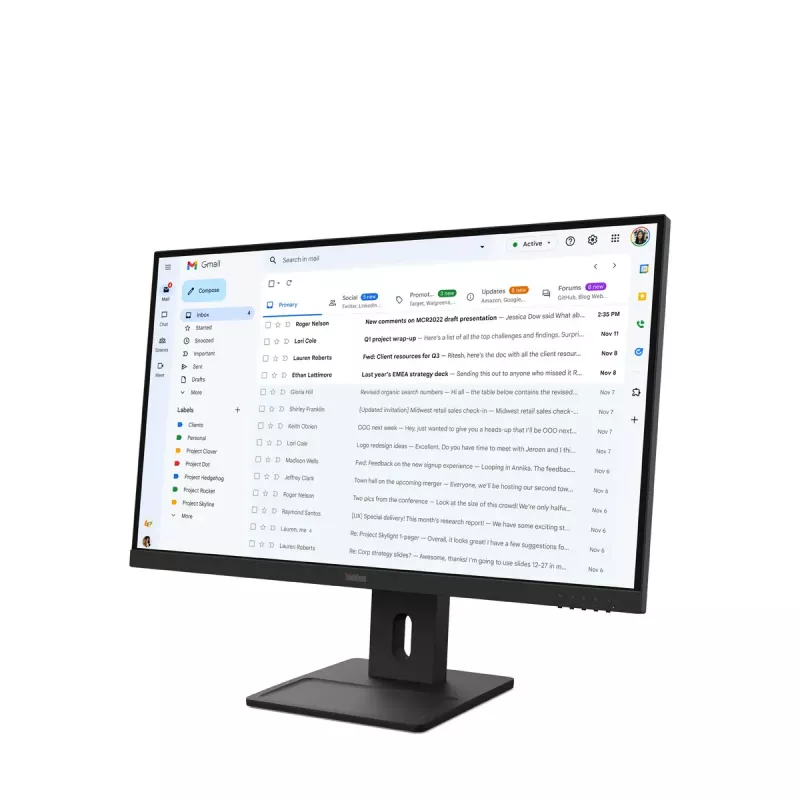 Monitors Lenovo ThinkVision E27-40 27 collu Full HD 1920 x 1080 6 ms