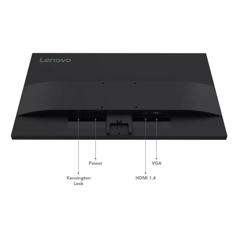 27 collu Lenovo ThinkVision S27-4e monitors, 1920×1080 Full HD, IPS, 6 ms, 300 cd/m², VESA, melns