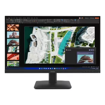 27 collu Lenovo ThinkVision S27-4e monitors, 1920×1080 Full HD, IPS, 6 ms, 300 cd/m², VESA, melns