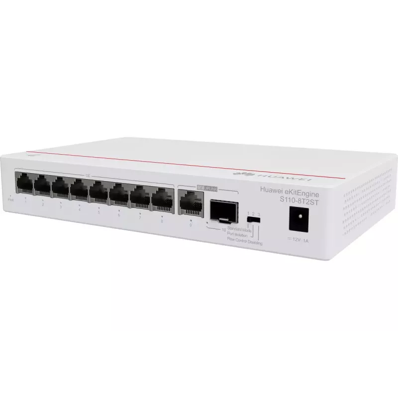 Huawei S110-8T2ST Gigabit komutators, 8x GE + 1x SFP