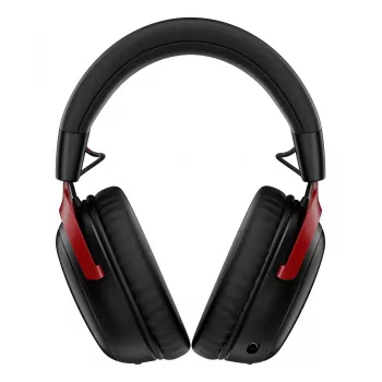 HyperX Cloud III S Wireless - Gaming Headset (Melns-Red), Red, China, Circumaural, Closed, 115 mm, 210 mm