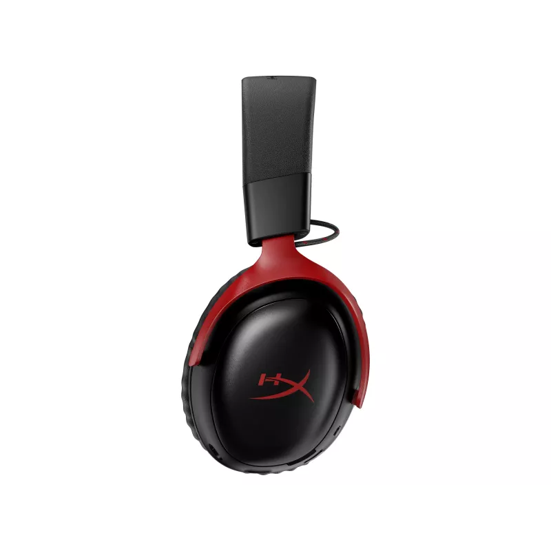 HyperX Cloud III S Wireless - Gaming Headset (Melns-Red), Red, China, Circumaural, Closed, 115 mm, 210 mm
