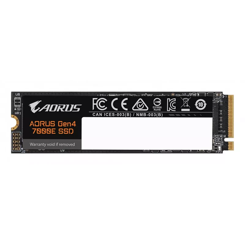 Iekšējais M.2 NVMe SSD GIGABYTE AORUS Gen4 7000E 1 TB — 7100 MB/s lasīšana, 6100 MB/s rakstīšana, M.2 2280
