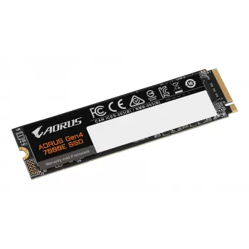 Iekšējais M.2 NVMe SSD GIGABYTE AORUS Gen4 7000E 1 TB — 7100 MB/s lasīšana, 6100 MB/s rakstīšana, M.2 2280