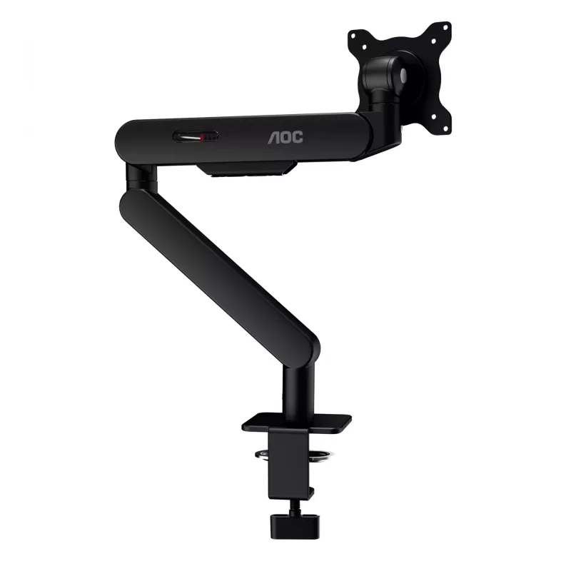 AOC AM400B monitora stiprinājuma statīvs 34 collu, galda melns, skava/caururbšanas stiprinājums
