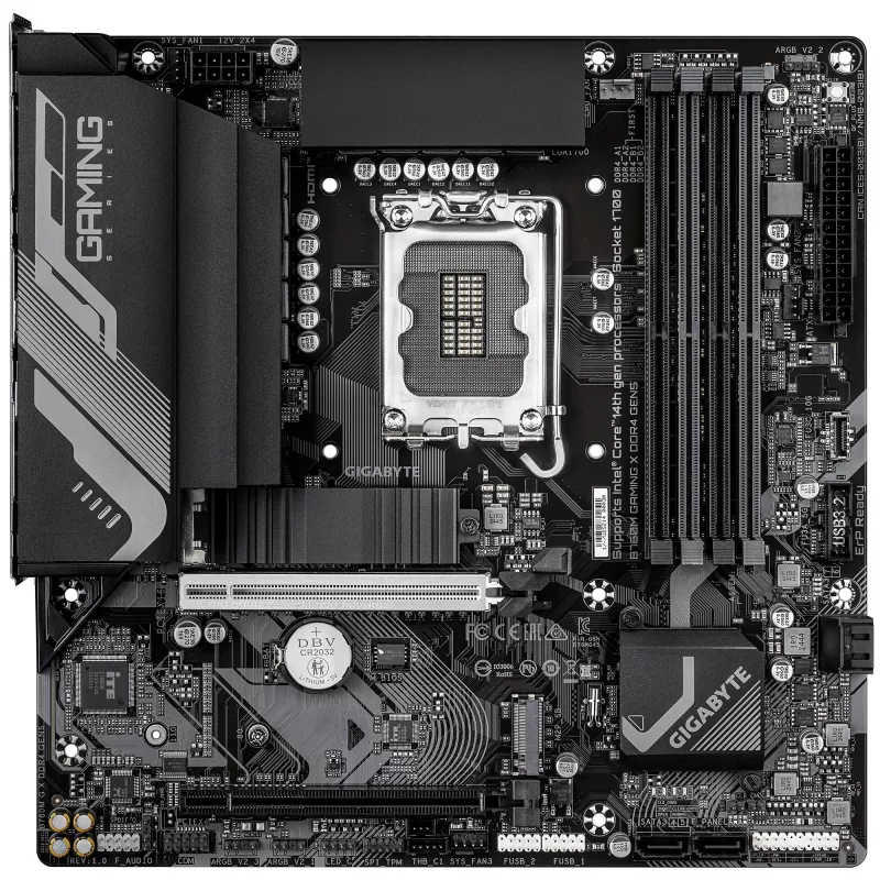 Mātesplate GIGABYTE B760M GAMING X DDR4 GEN5, Micro ATX, LGA1700, B760, 4x DIMM līdz 128GB, 2x PCIe 4.0 M.2, 2.5GbE
