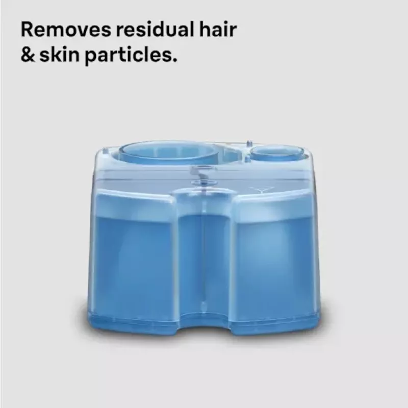 Tīrīšanas kasetne BRAUN 3in1 ShaveCare kasetne 8 gab. (zila) Braun skuvekļiem