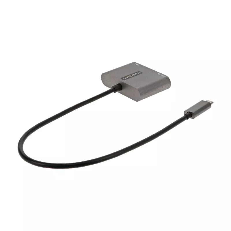 StarTech.com USB-C daudzportu adapteris, USB-C uz HDMI 4K video, 100W PD caurlaide, USB 3.0 centrmezgls 5Gbps (1xType-C/1xA), USB-C mini doks, USB-C ceļojumu doks, portatīvā klēpjdatora dokstacija