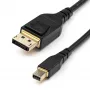 StarTech.com 6 pēdas (2 m) VESA sertificēts Mini DisplayPort–DisplayPort 1.4 kabelis – 8K 60 Hz HBR3 HDR – Super UHD mDP–DP 1.4 vads – plāns (34 AWG) Ultra HD 4K 120 Hz – monitors/video kabelis