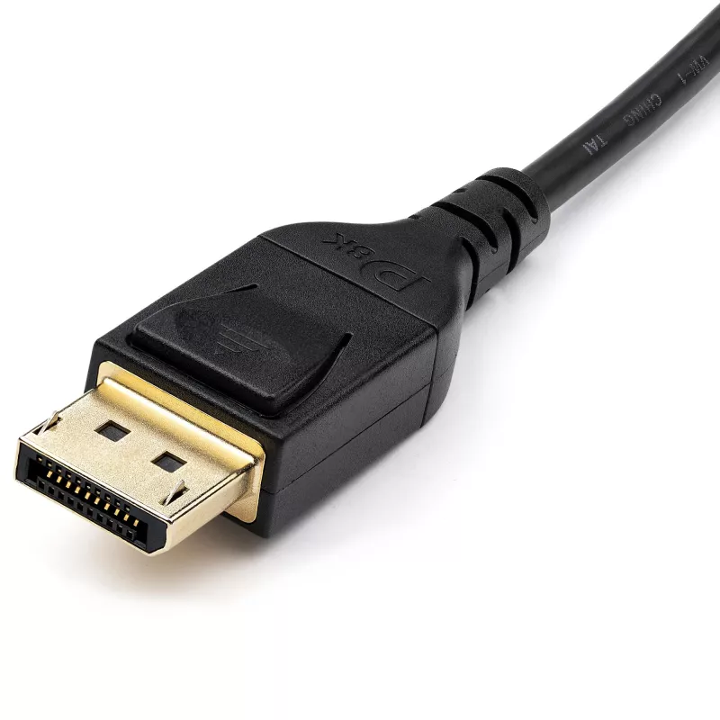 StarTech.com 6 pēdas (2 m) VESA sertificēts Mini DisplayPort–DisplayPort 1.4 kabelis – 8K 60 Hz HBR3 HDR – Super UHD mDP–DP 1.4 vads – plāns (34 AWG) Ultra HD 4K 120 Hz – monitors/video kabelis