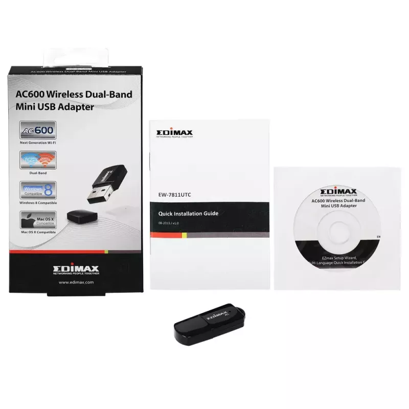 Bezvadu adapteris Edimax AC600 EW-7811UTC