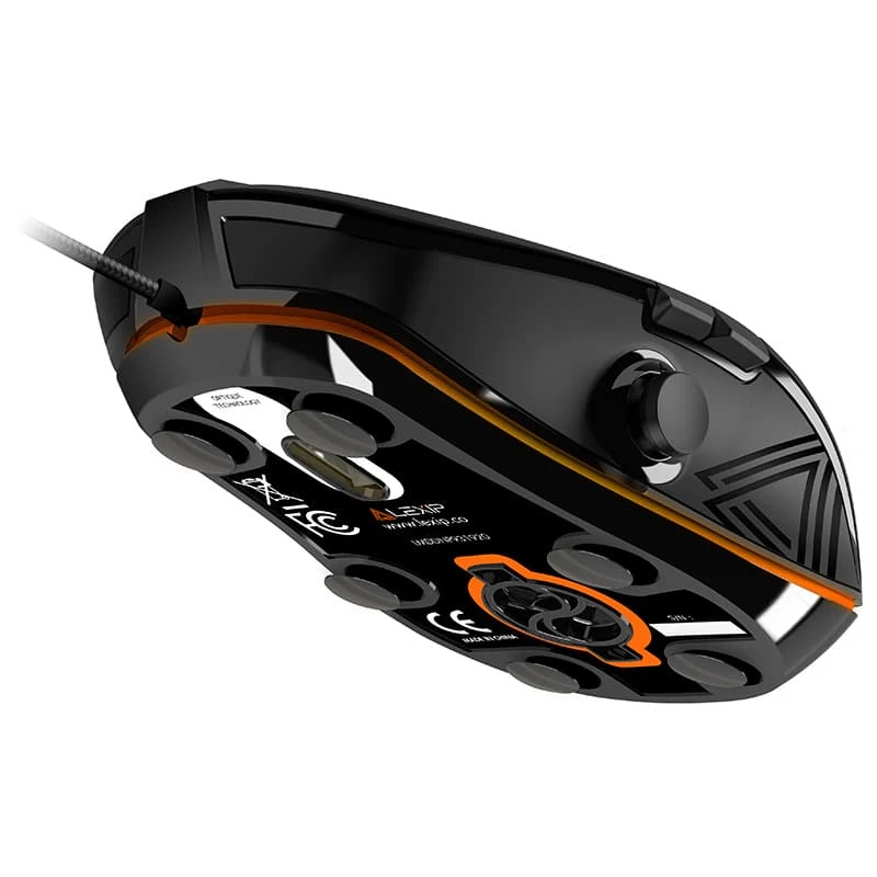 Spēļu pele Lexip NP93 Neptunium Alpha — vadu optiskā, ergonomiska forma, programmējamas pogas