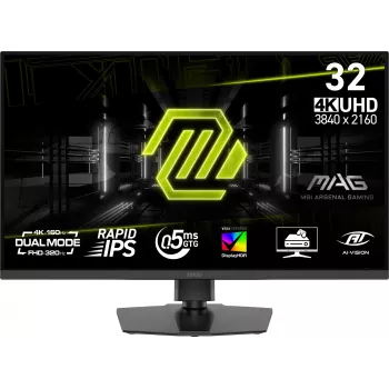 MSI MAG 322URDF E16 datora monitors 80 cm (31,5 collu) 3840 x 2160 pikseļi 4K Ultra HD Melns