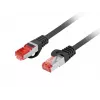 Lanberg tīkla kabelis PCF6-10CU-0100-BK 1m Cat6 F/UTP melns