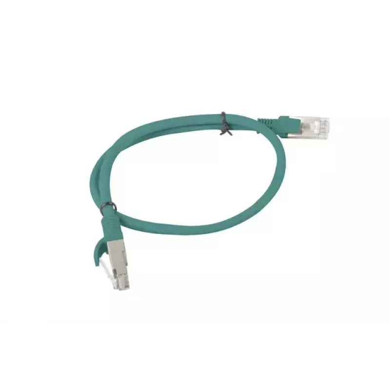 Tīkla kabelis Lanberg PCU6-10CC-0050-G RJ-45 Cat6 0.5m Zaļš