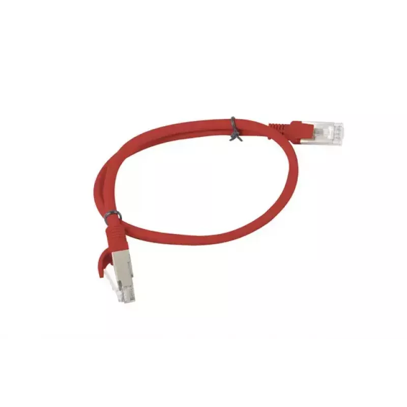 Tīkla kabelis Lanberg PCU6-10CC-0050-R RJ-45 Cat6 0,5 m Sarkans