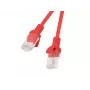 Tīkla kabelis Lanberg PCU6-10CC-0050-R RJ-45 Cat6 0,5 m Sarkans