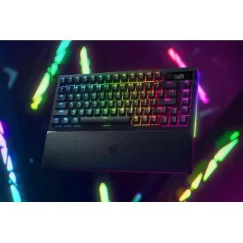 Razer MelnsWidow V4 Pro tastatūra spēlēm USB RF bezvadu Bluetooth QWERTY US melna