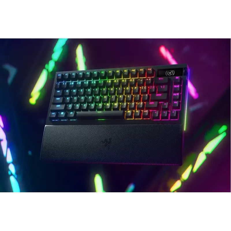 Razer MelnsWidow V4 Pro tastatūra spēlēm USB RF bezvadu Bluetooth QWERTY US melna