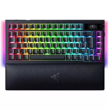 Razer MelnsWidow V4 Pro tastatūra spēlēm USB RF bezvadu Bluetooth QWERTY US melna