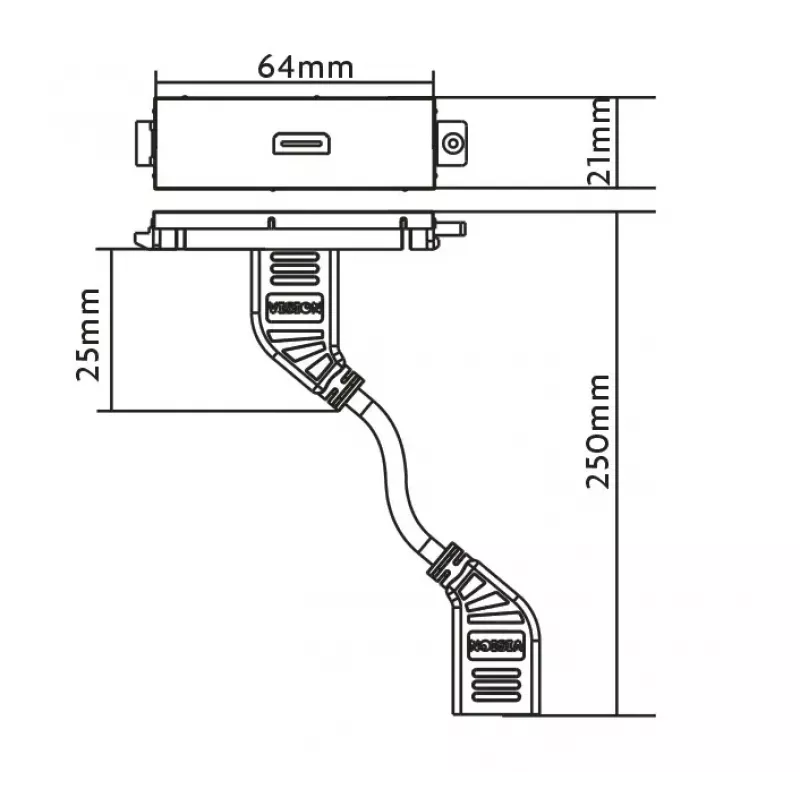 HDMI kontaktligzda Vision TC3