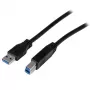 StarTech.com 2m (6 pēdas) sertificēts SuperSpeed USB 3.0 A uz B kabelis — vīr./vīr.
