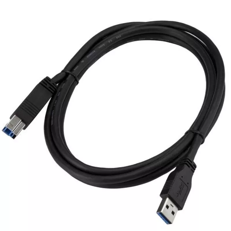StarTech.com 2m (6 pēdas) sertificēts SuperSpeed USB 3.0 A uz B kabelis — vīr./vīr.