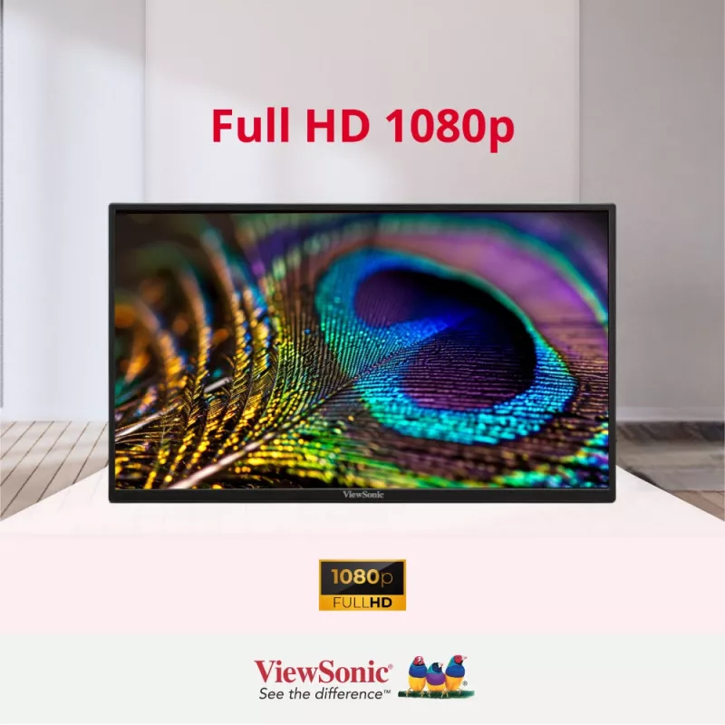 Viewsonic VA1650 datora monitors 40,6 cm (16 collu) 1920 x 1080 pikseļi Full HD LED Melns