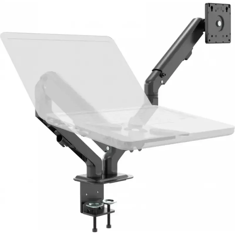 Monitora stiprinājums Vision VFM-DAD/4 27 collu galdam melns, caurlaides tipa