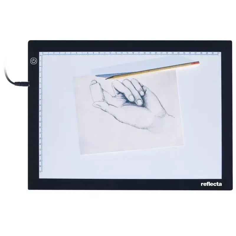 Viena bilžu rāmja Reflecta LED gaismas panelis A4 Super plāns melns 31x21 cm