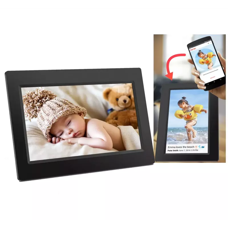 Digitālais foto rāmis Denver PFF-1015B 10,1 collu skārienekrāns Wi-Fi 16GB