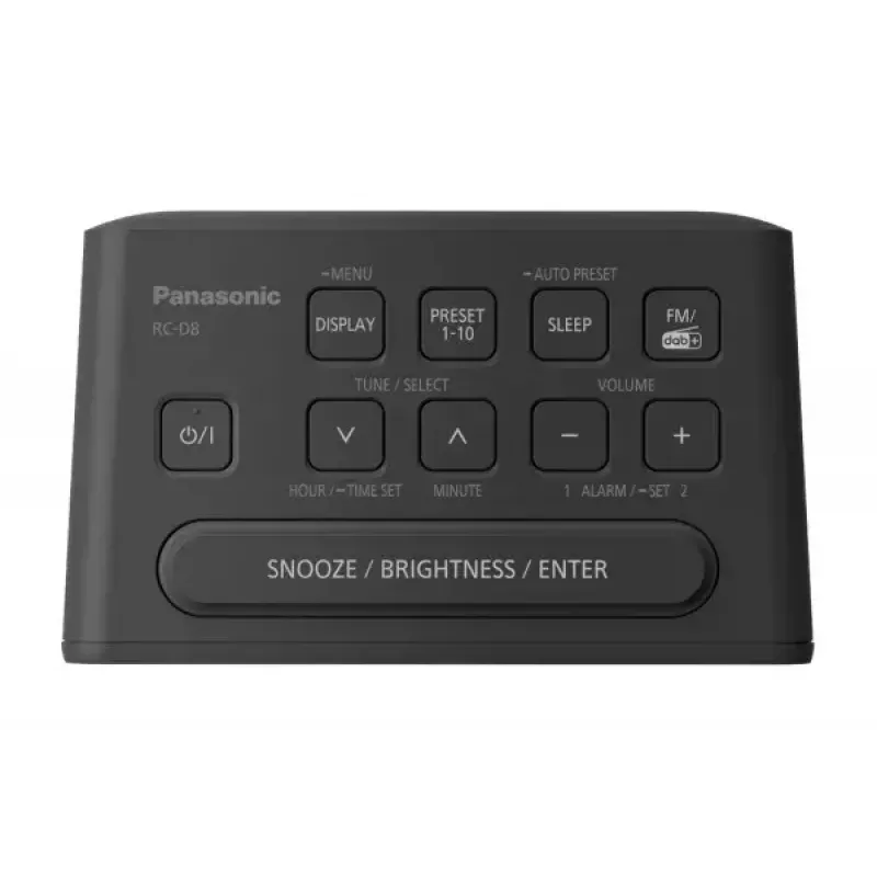 Pulksteņa radio Panasonic RC-D8EG-K melns
