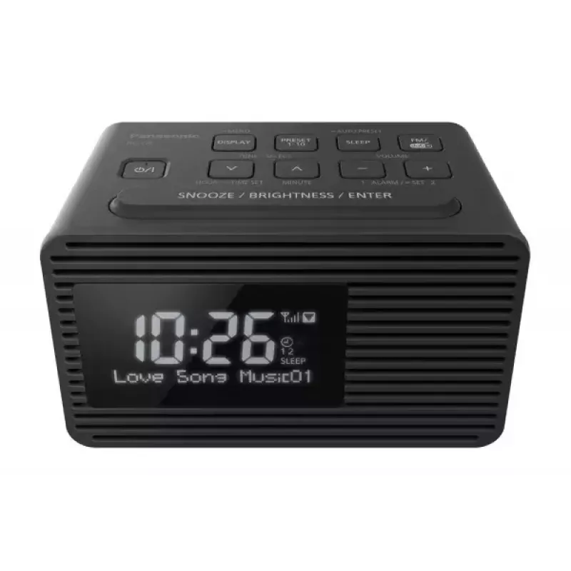 Pulksteņa radio Panasonic RC-D8EG-K melns