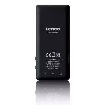 MP3 atskaņotājs Lenco Xemio-669BK 8 GB melns LCD 18 h atskaņošana