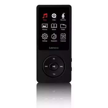 MP3 atskaņotājs Lenco Xemio-669BK 8 GB melns LCD 18 h atskaņošana
